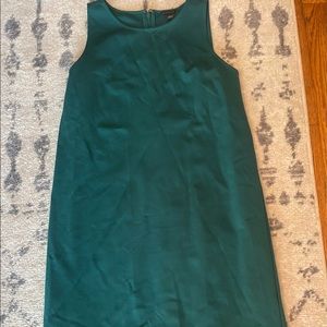 NWT Ann Taylor size 0 Lace Hem Tank Dress in blue/green